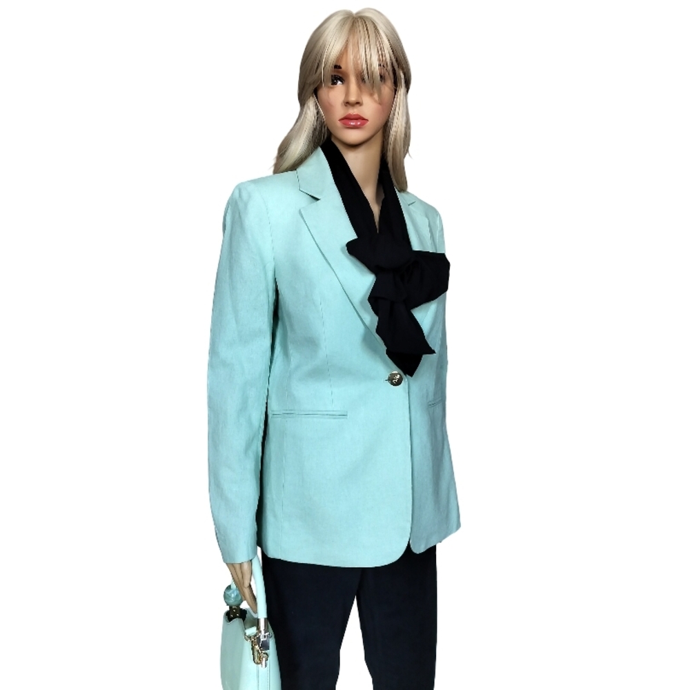 Anne Klein Mint Single-Button Blazer Size S NWT